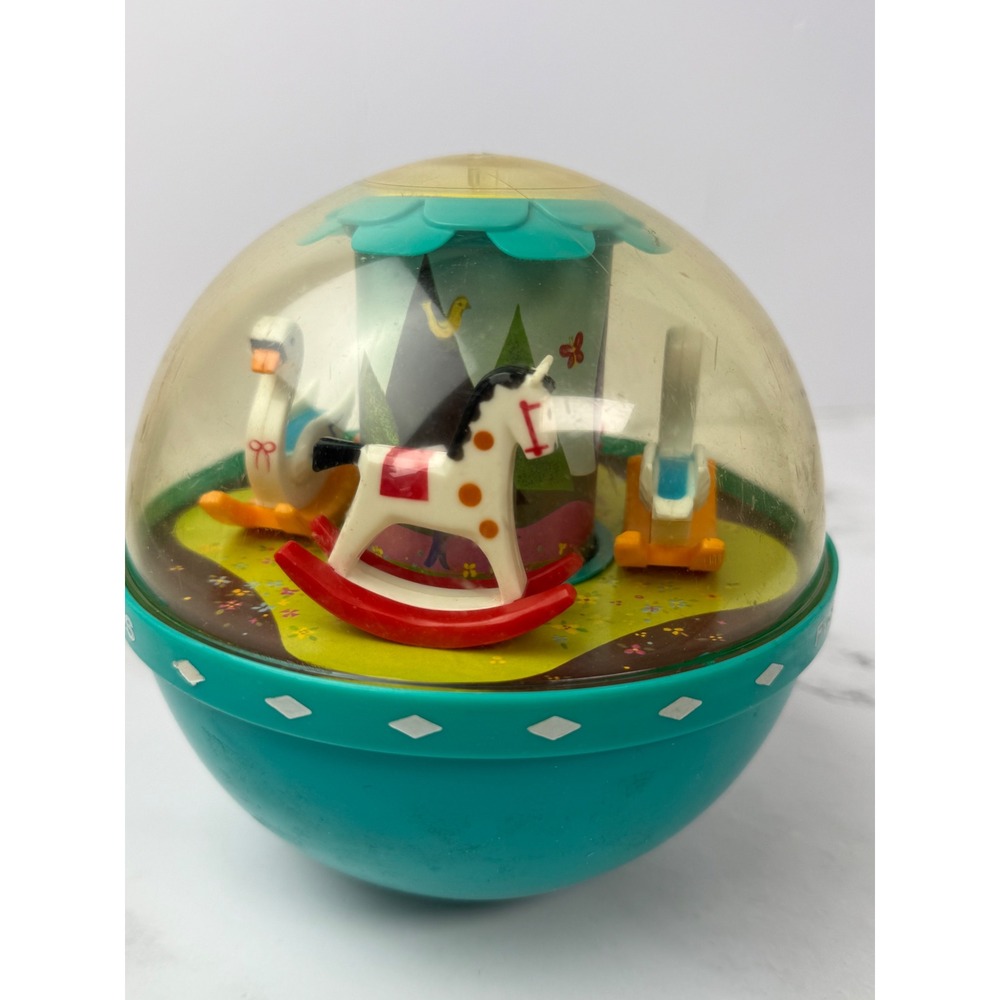 Vintage 1960s Fisher-Price Roly Poly Chime Ball #165 Music toy
